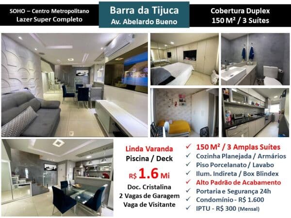 Cob Barra da Tijuca Soho Centro Metropolitano 150M² 2