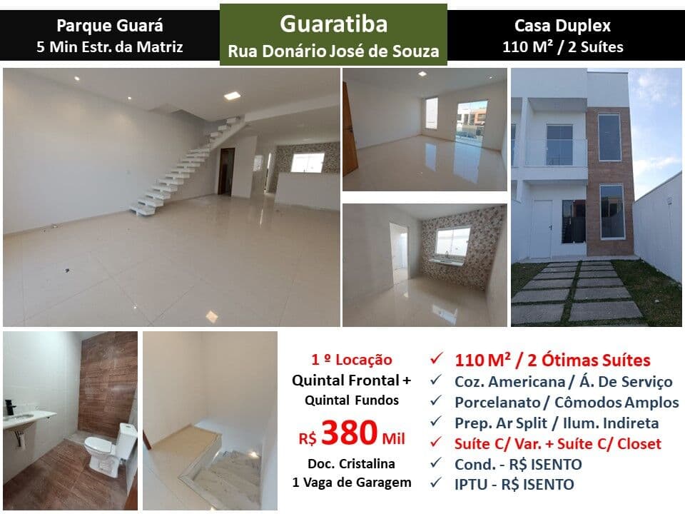 Casa Guaratiba Parque Guará 110M²