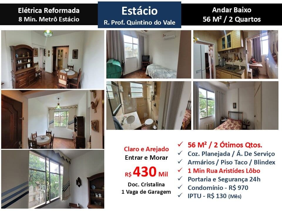 Apto Estácio Prof. Quintino do Vale 56M²