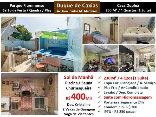 Casa Caxias Parque Fluminense 230M²