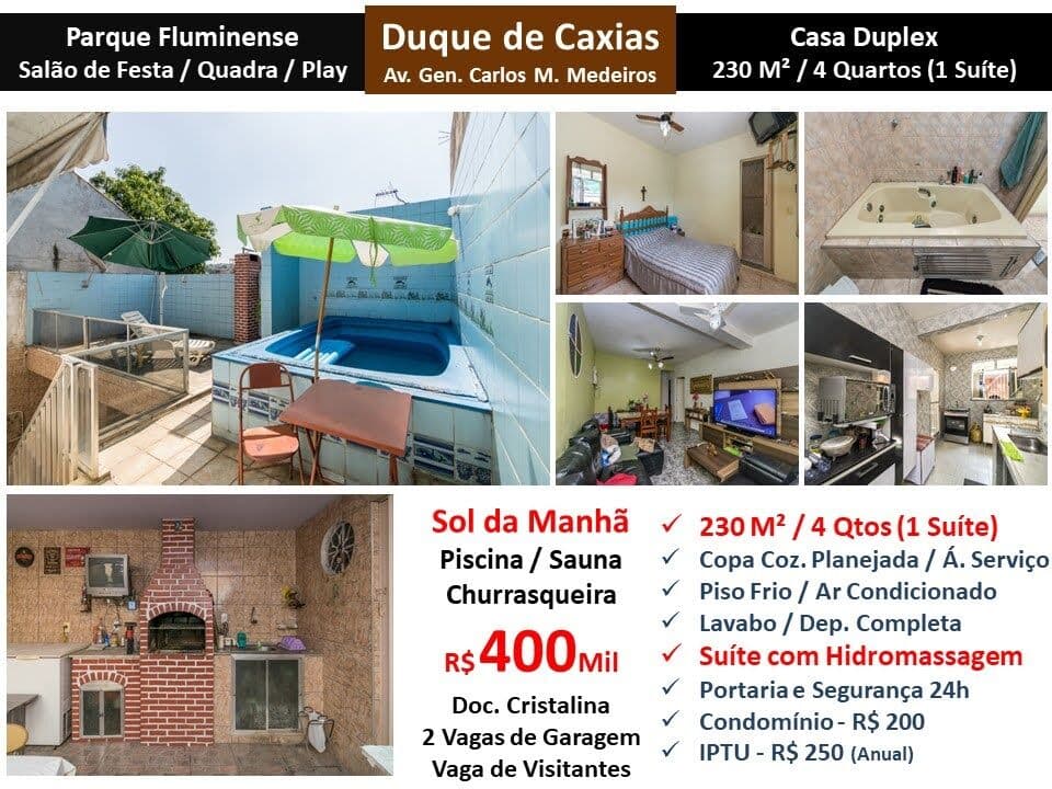 Casa Caxias Parque Fluminense 230M²