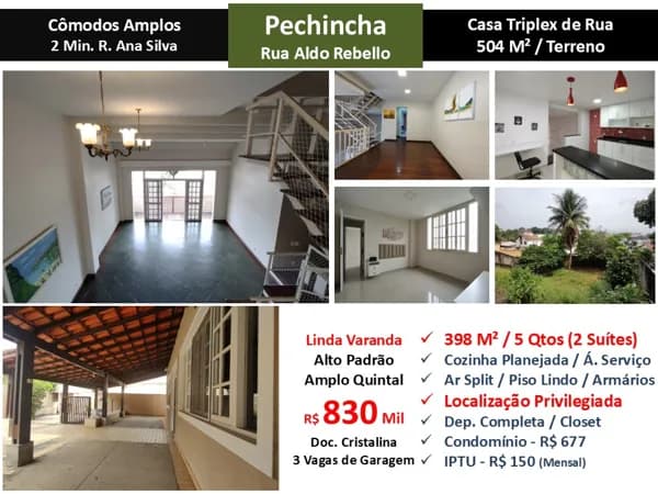 Casa JPA Pechincha Aldo Rebello 398M²