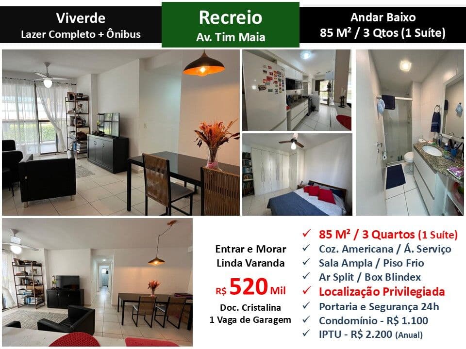Apto Recreio Zico Viverde 85M² 8