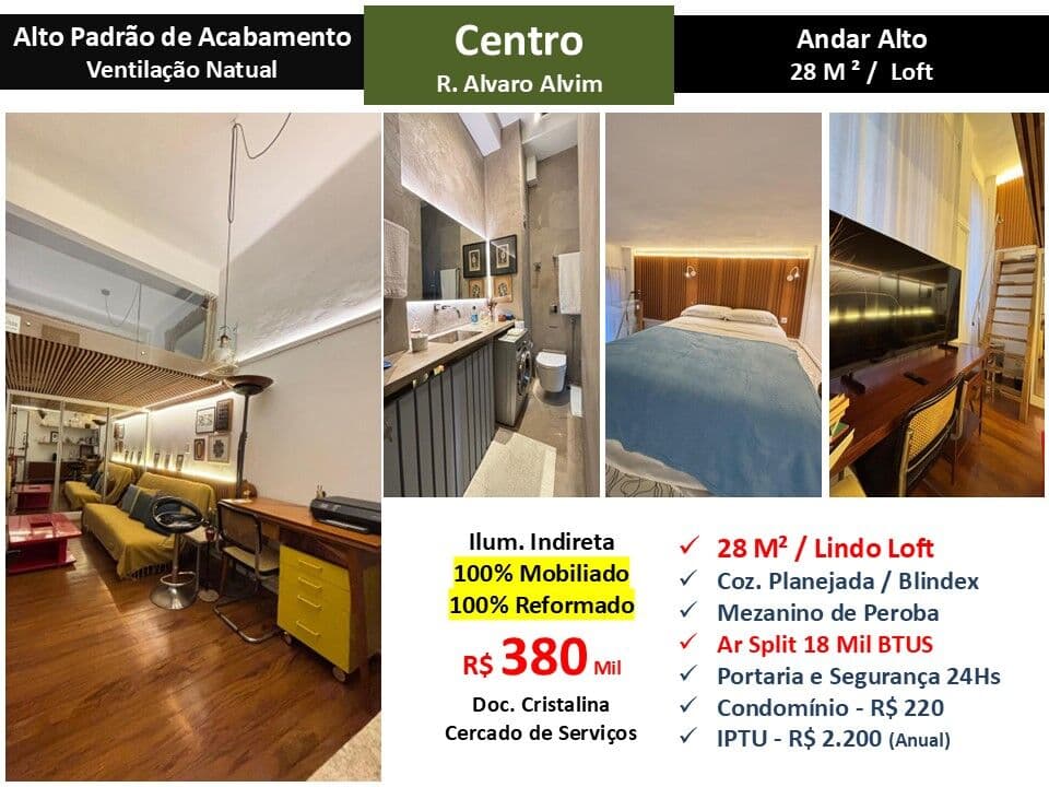 Apto Centro Alvaro Alvim 28M²