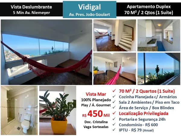 Apto Vidigal João Goulart 70M²