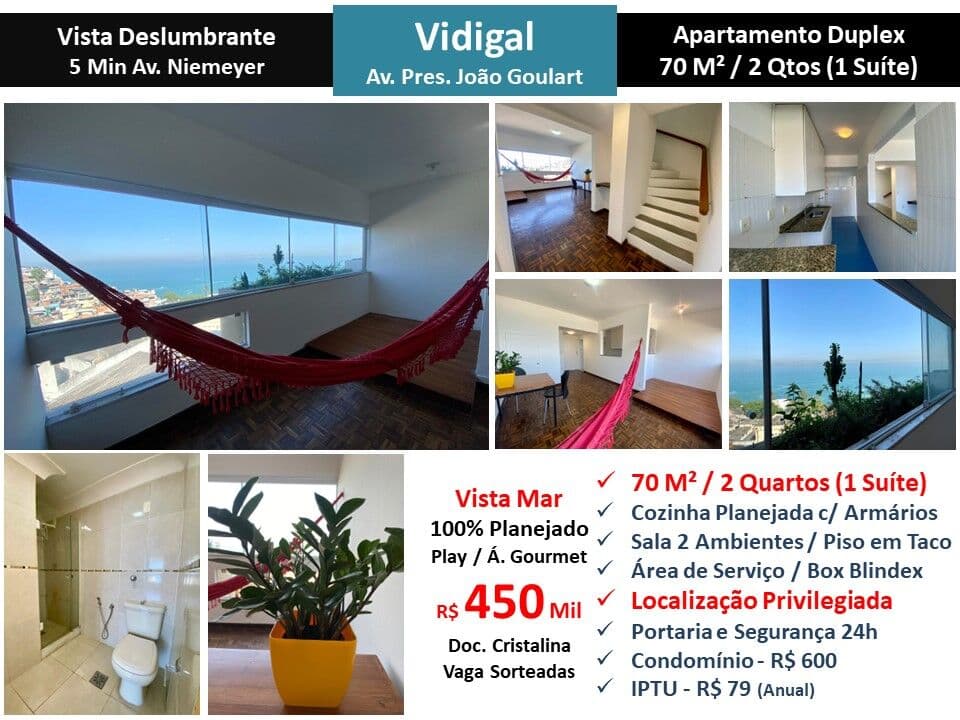 Apto Vidigal João Goulart 70M²