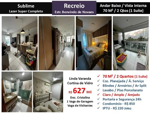 Apto Recreio Sublime 70M²