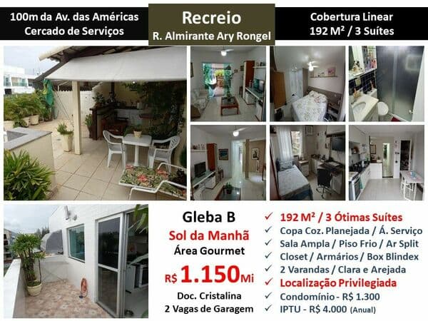Cob Recreio Gleba B Ary Rongel 192M² Linear
