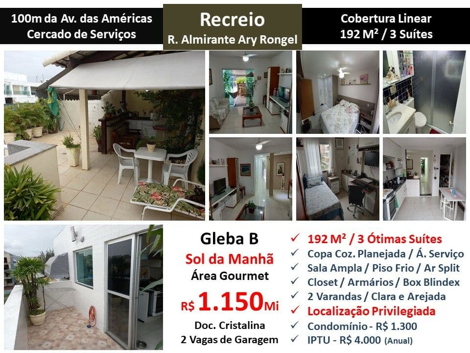 Cob Recreio Gleba B Ary Rongel 192M² Linear