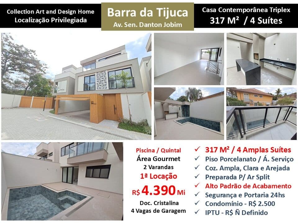 Casa Barra da Tijuca Collection Art and Design Home 317M²