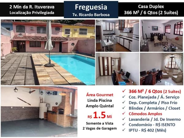 Casa JPA Freguesia Ricardo Barbosa 366M²