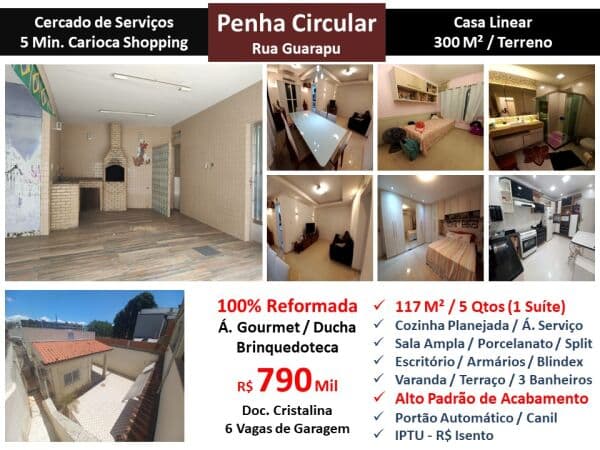 Casa Penha Circular Guarapu 117M² Linear