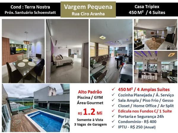 Casa Vargem Pequena Ciro Aranha Terra Nostra 450M²