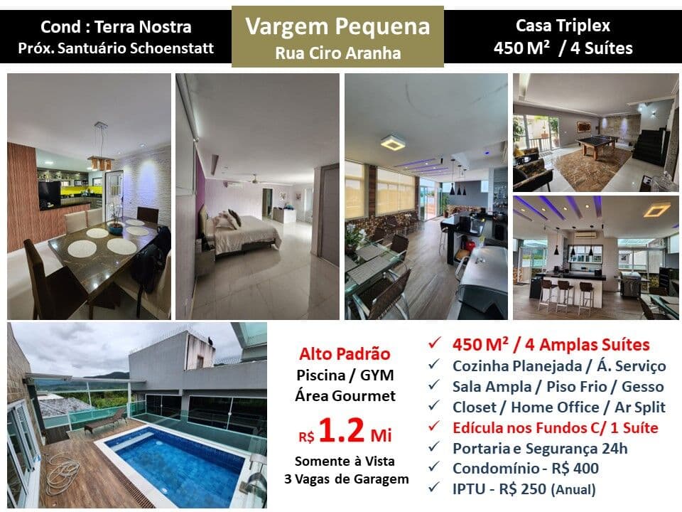 Casa Vargem Pequena Ciro Aranha Terra Nostra 450M²