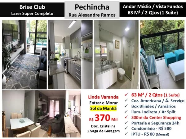 Apto JPA Pechincha Brise 63M²