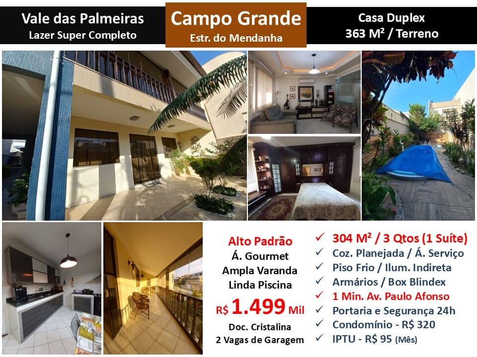 Casa Campo Grande Vale das Palmeiras 304M²