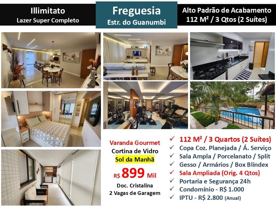 Apto JPA Freguesia Illimitato 112M² 4