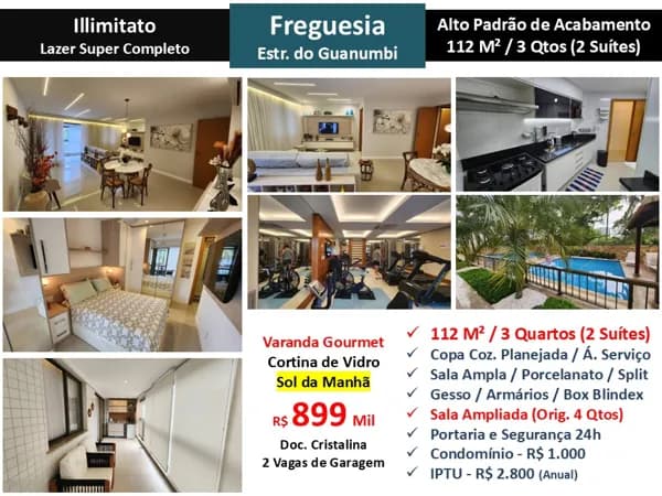 Apto JPA Freguesia Illimitato 112M² 4
