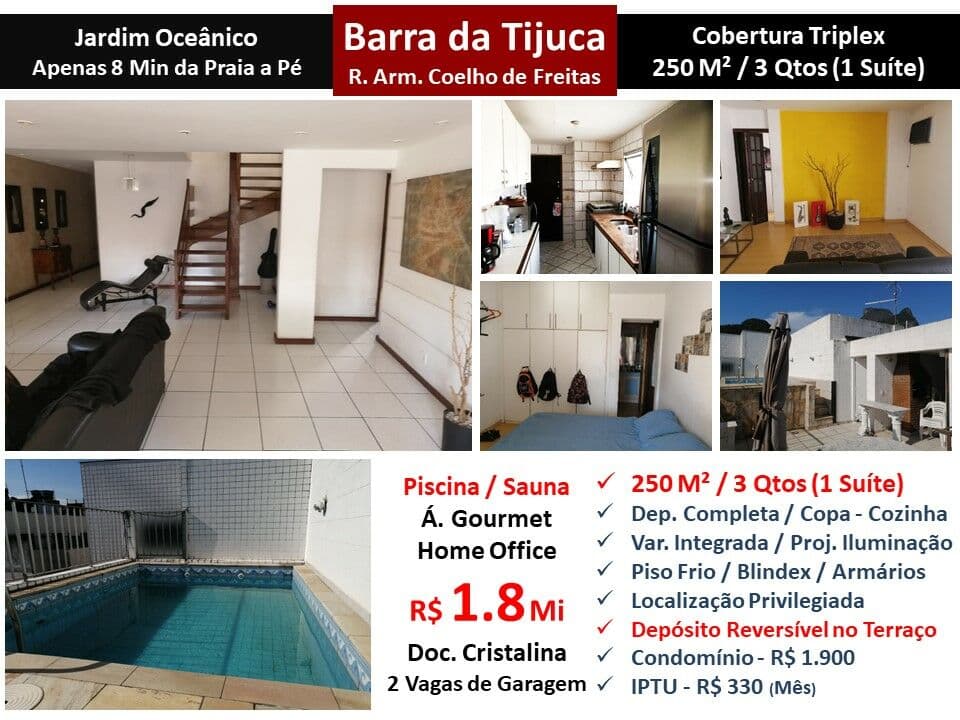 Cob Barra da Tijuca JO Armando Coelho de Freitas 250M²