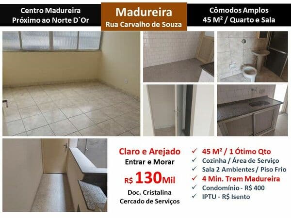Apto Madureira Carvalho de Souza 45M²