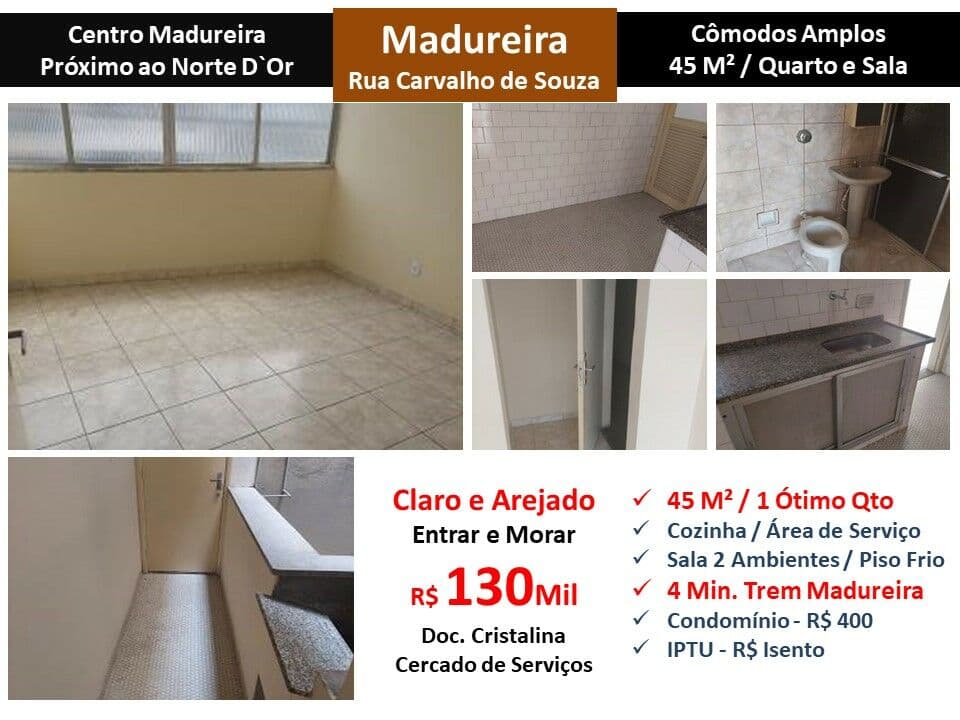 Apto Madureira Carvalho de Souza 45M²