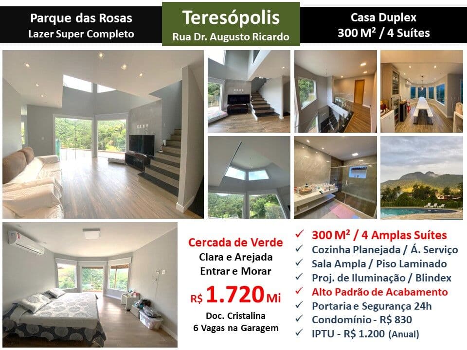Casa Teresópolis Parque das Rosas 300M²
