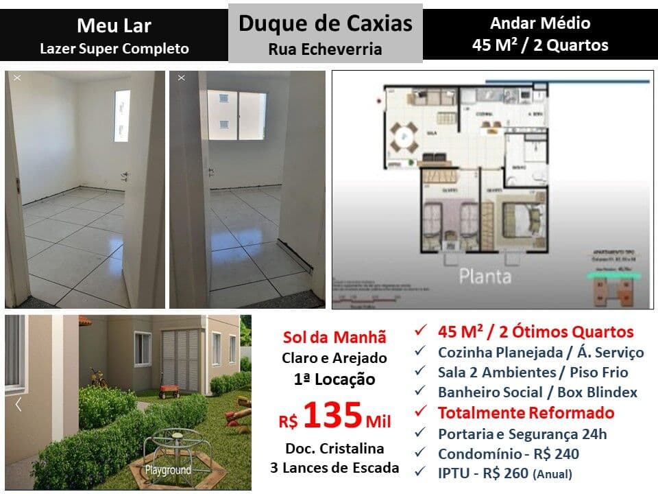 Apto Caxias Meu Lar 45M²