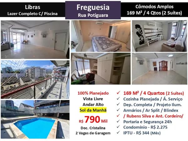 Apto JPA Freguesia Potiguara Libras 169M² 2