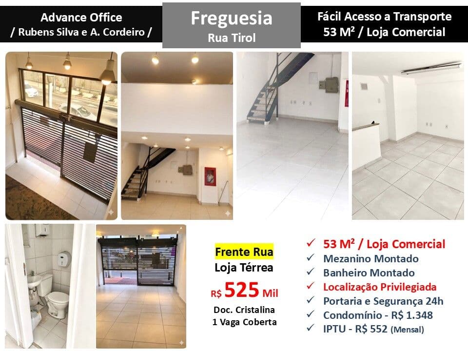 Loja JPA Freguesia Tirol Advance Office 53M²