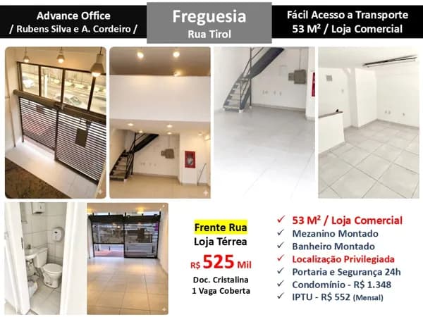 Loja JPA Freguesia Tirol Advance Office 53M²