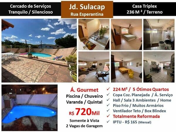 Casa JPA Sulacap Esperantina 224M²