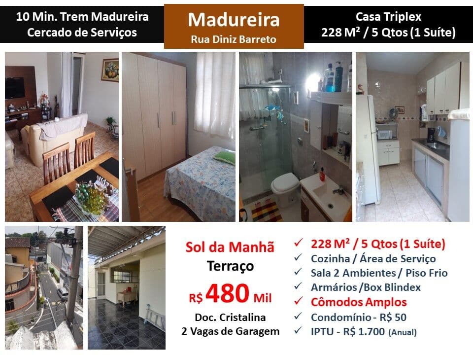 Casa Madureira Diniz Barreto 228M²