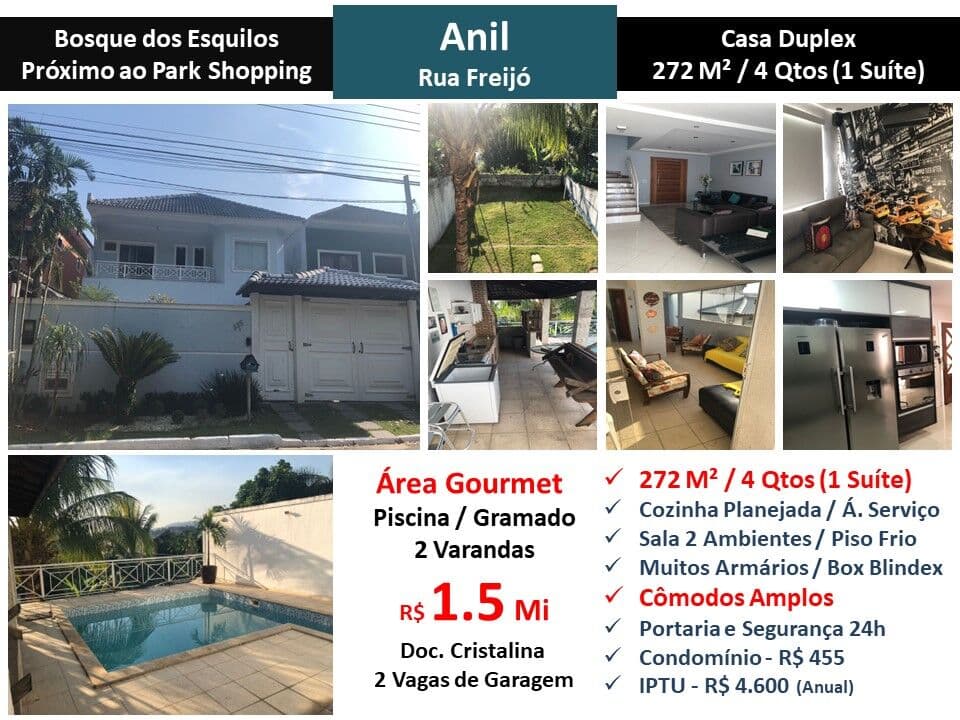 Casa JPA Anil Bosque dos Esquilos 272M²