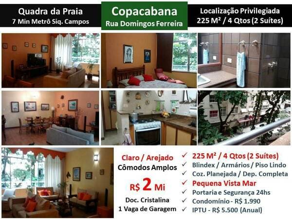 Apartamento em Rio de Janeiro - Copacabana