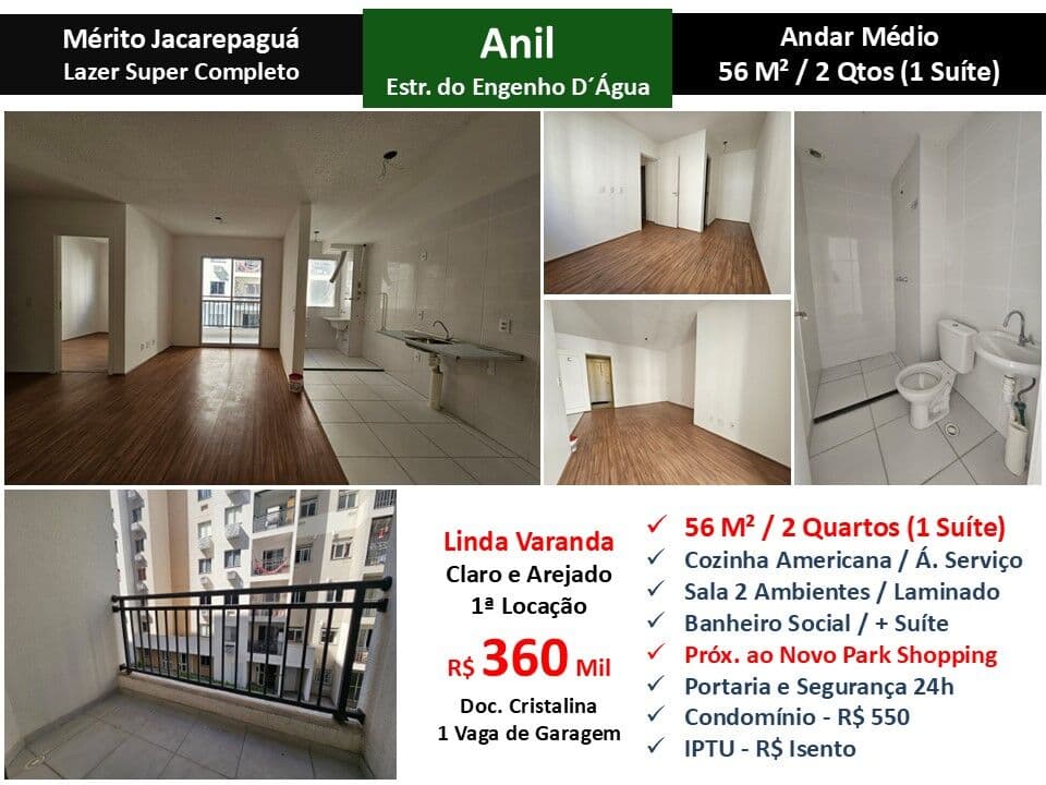 Apto JPA Anil Mérito 56M²