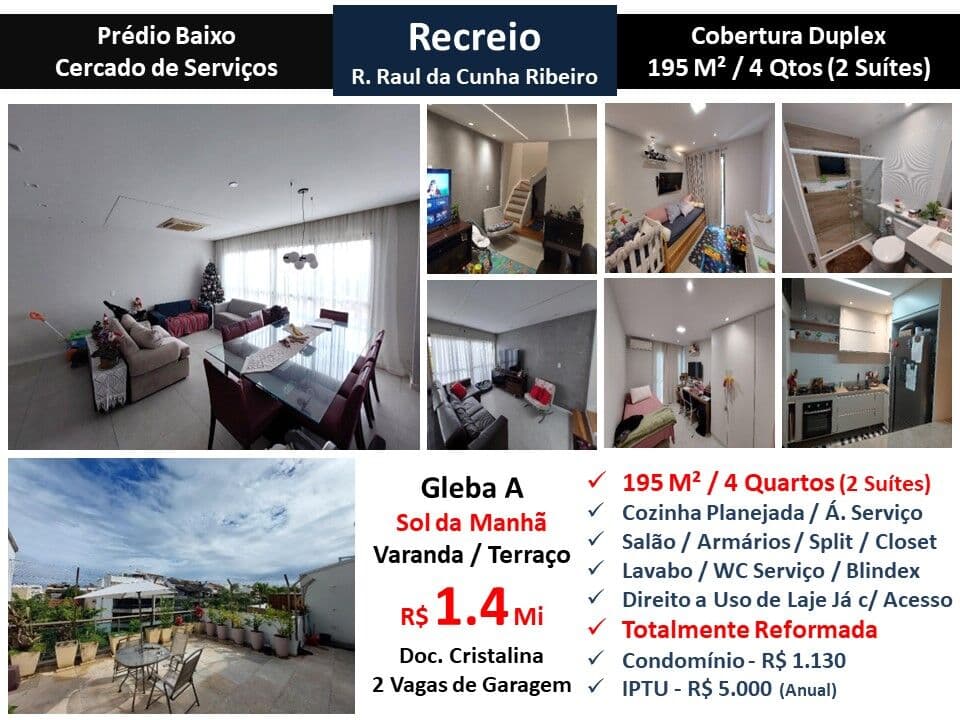 Cob Recreio Gleba A Raul da Cunha Ribeiro 195M²