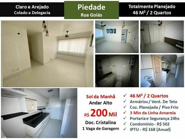 Apto Piedade Goias 46M²