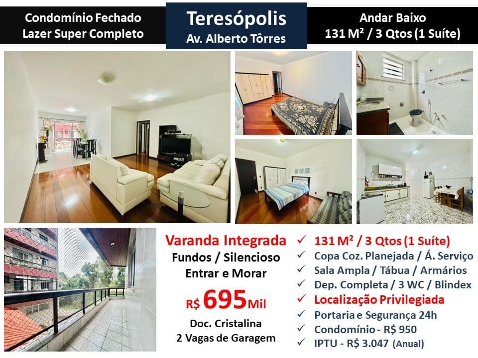 Apto Teresópolis Alberto Tôrres 131M²