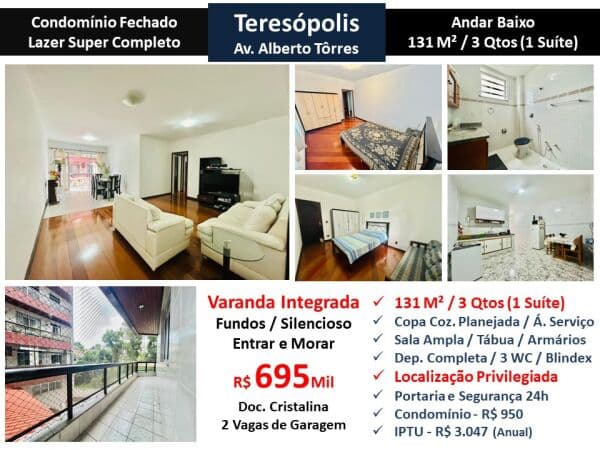Apto Teresópolis Alberto Tôrres 131M²