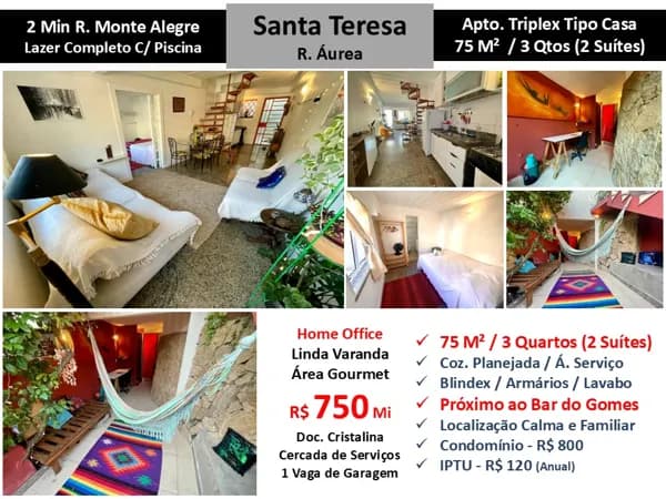 Apto Santa Teresa Áurea 75M²