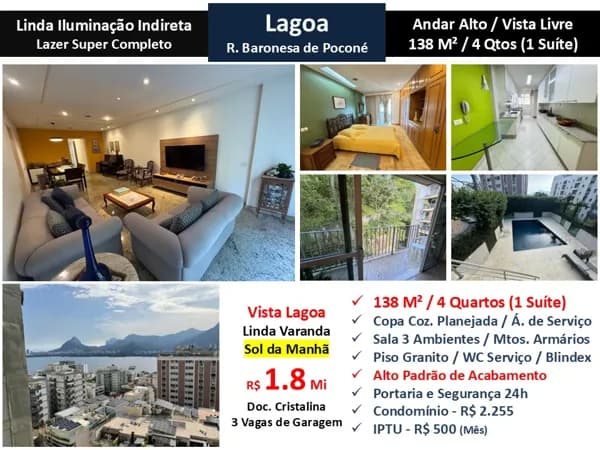 Apto Lagoa Baronesa de Poconé 138M²