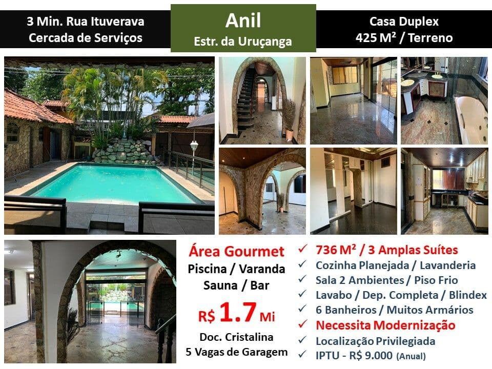 Casa JPA Anil Uruçanga 736M²