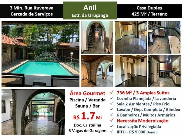 Casa JPA Anil Uruçanga 736M²