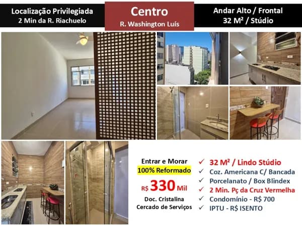 Apto Centro Washington Luís 32M²