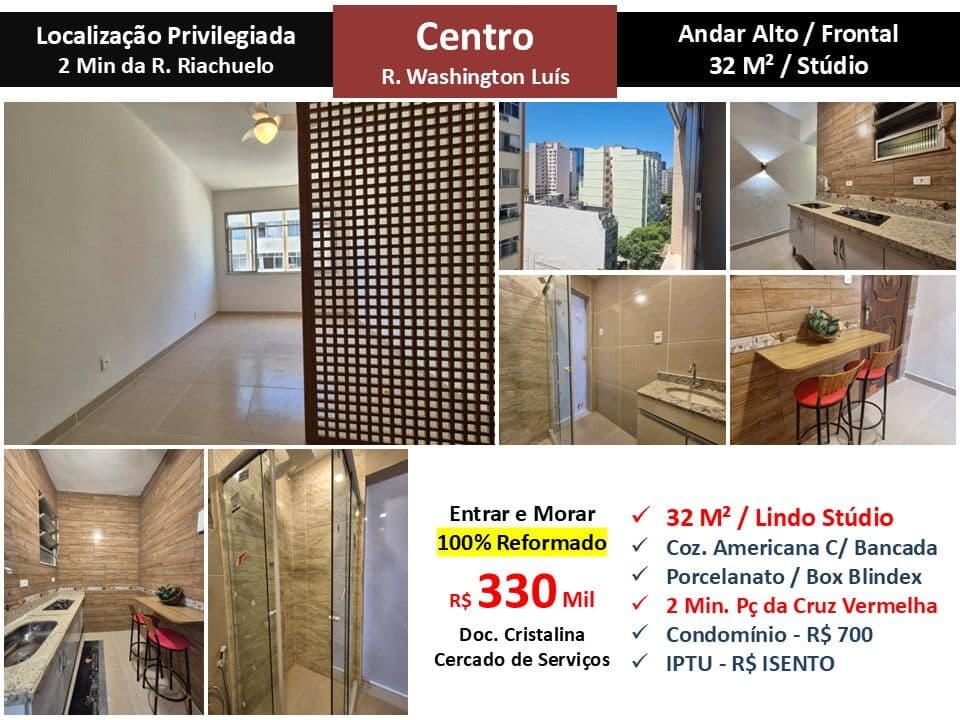 Apto Centro Washington Luís 32M²