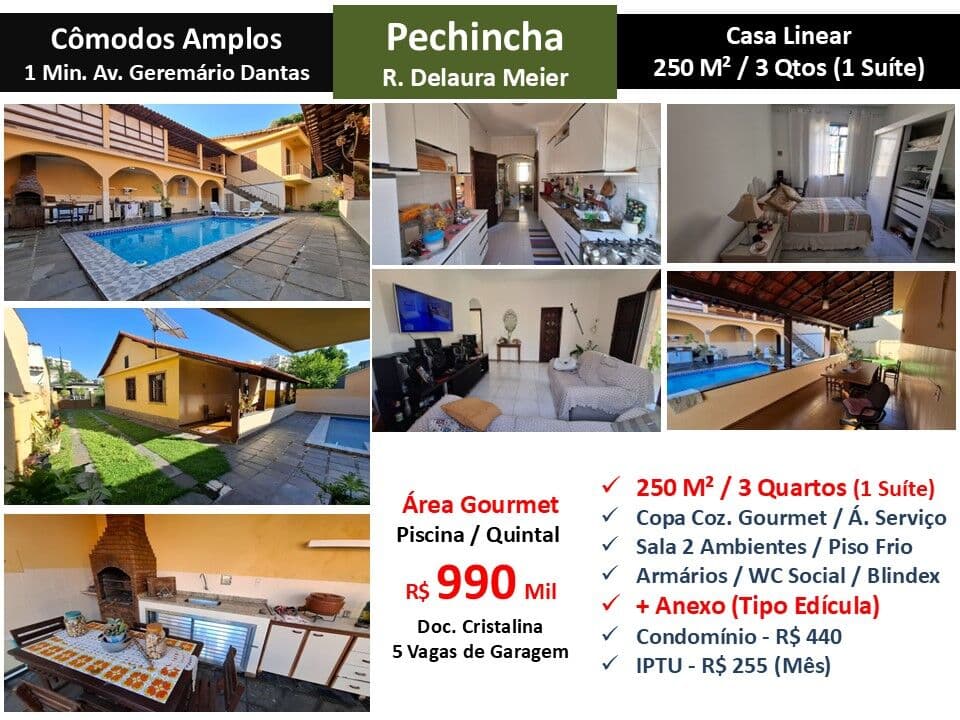 Casa JPA Pechincha Delaura Meier 250M²