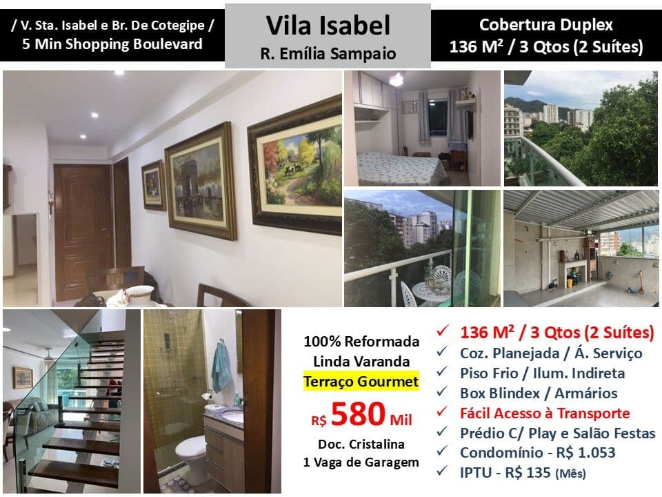 Cob Vila Isabel Emília Sampaio 136M²