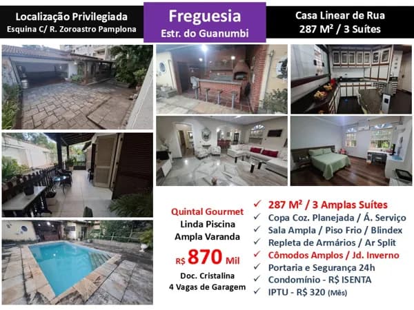 Casa JPA Freguesia Guanumbi 287M²