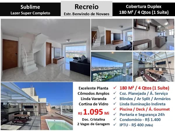 Cob Recreio Sublime 180M² 2
