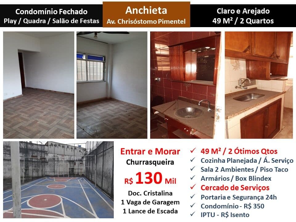 Apto Anchieta Pimentel 49M²